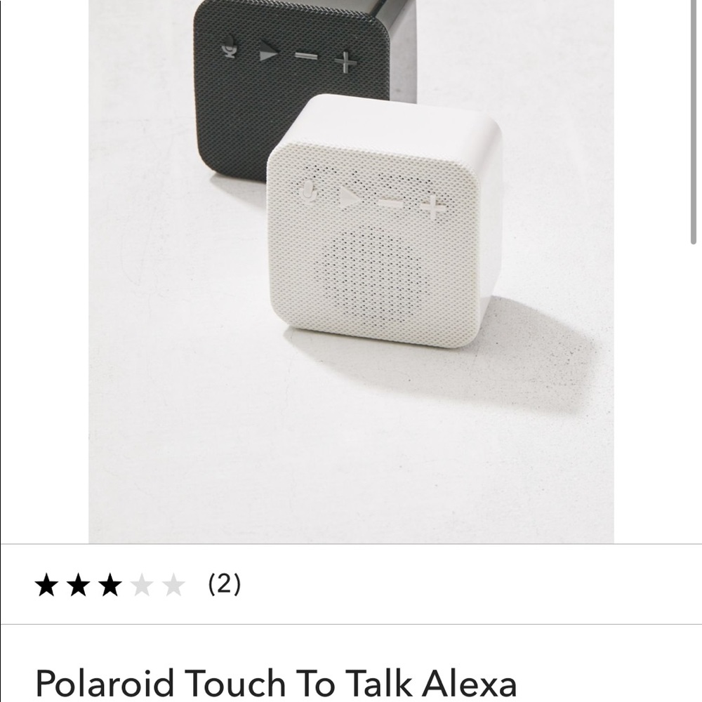Polaroid touch to talk Alexa Bluetooth speaker